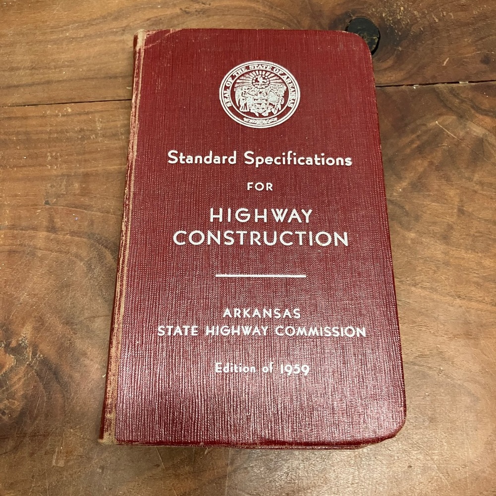 1959 Arkansas Standard Specifications Highway Construction Engineering Manual